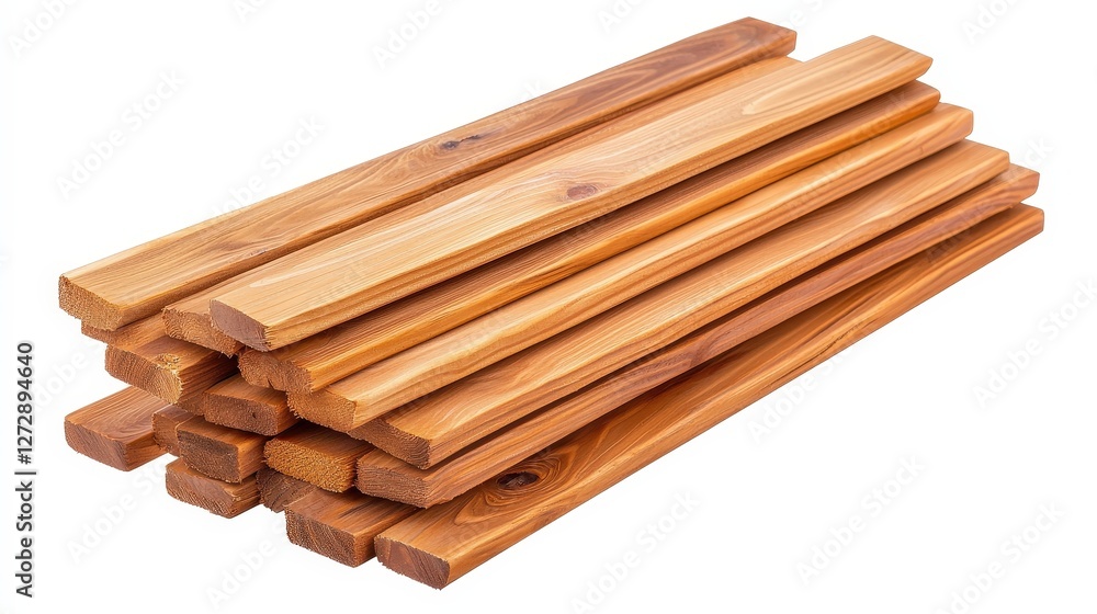 A stack of wooden planks, neatly arranged, showcasing their natural texture and color, ideal for construction or DIY projects. A stack of wooden planks, neatly arranged, showcasing their natural texture and color, ideal for construction or DIY projects.