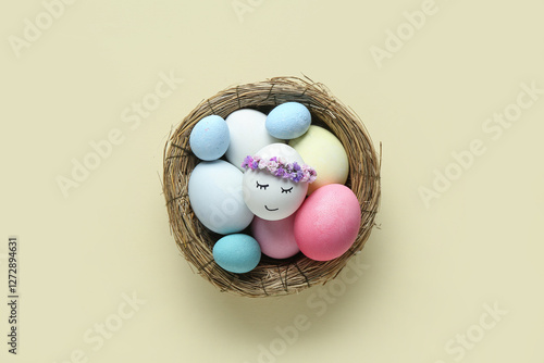 Composition with Easter egg...