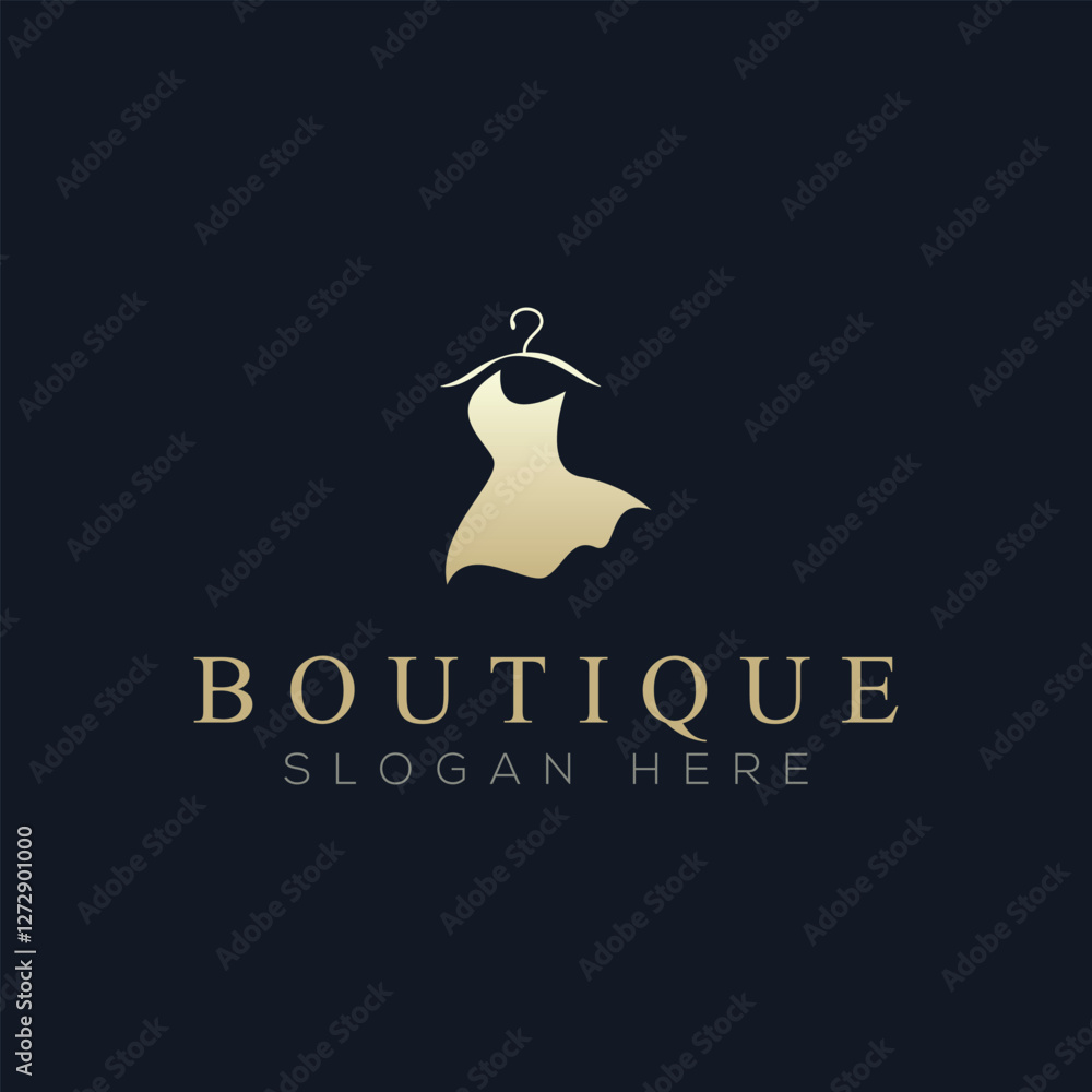 Obraz premium Luxury boutique logo vector, a logo suitable for boutiques