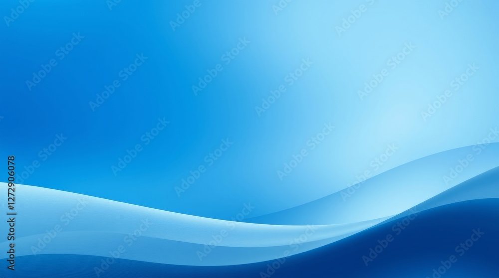 Abstract Blue Waves with Smooth Gradients and Flowing Curves Abstract Blue Waves with Smooth Gradients and Flowing Curves