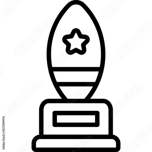 surfing throphy icon