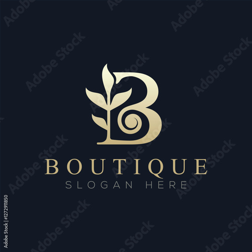 Luxury boutique logo vector, a logo suitable for boutiques