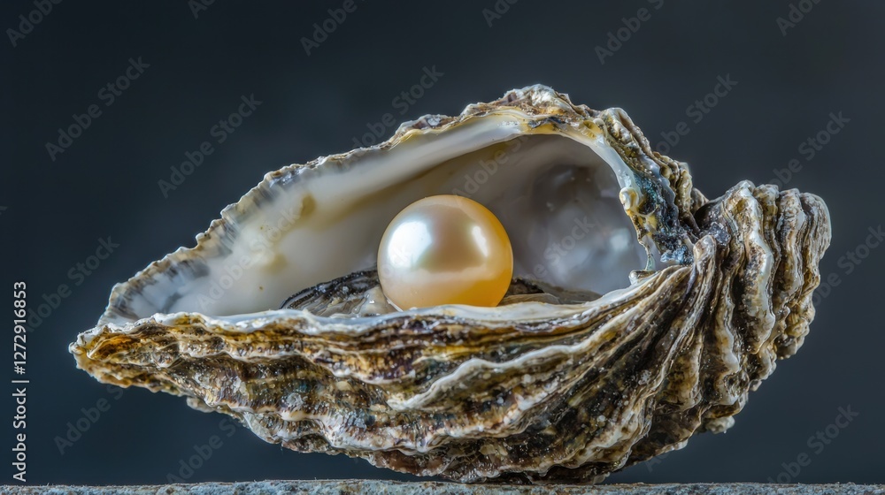 Discovering the rare beauty of a pearl inside an oyster underwater scene macro photography natural environment close-up perspective Discovering the rare beauty of a pearl inside an oyster underwater scene macro photography natural environment close-up perspective