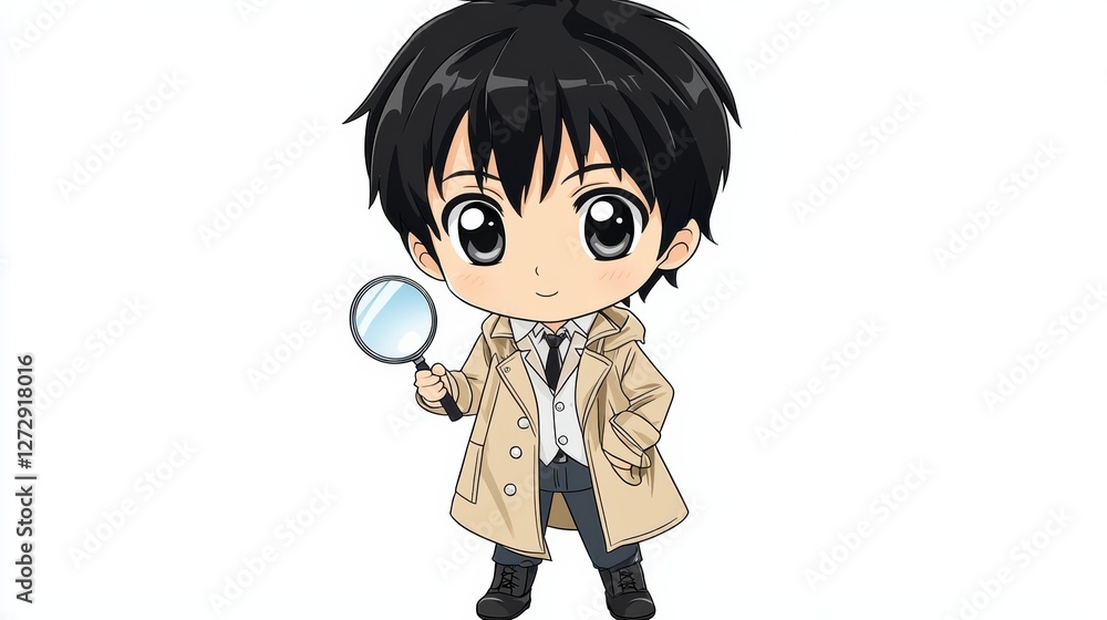 Detective investigation scene urban setting animated character charming environment playful viewpoint mystery concept Detective investigation scene urban setting animated character charming environment playful viewpoint mystery concept
