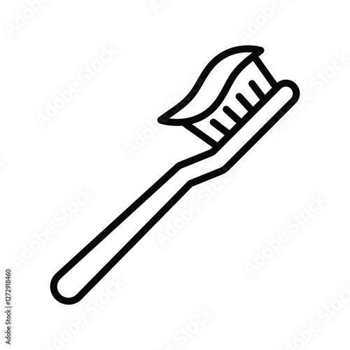 toothbrush icon vector design template simple and clean