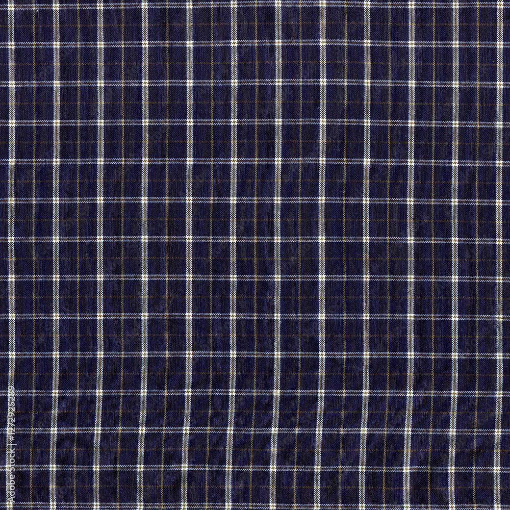 Navy blue classic plaid fabric, background pattern geometric abstract design Navy blue classic plaid fabric, background pattern geometric abstract design