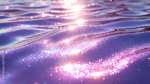 Stunning purple background adorned with sparkling lights and glimmering effects