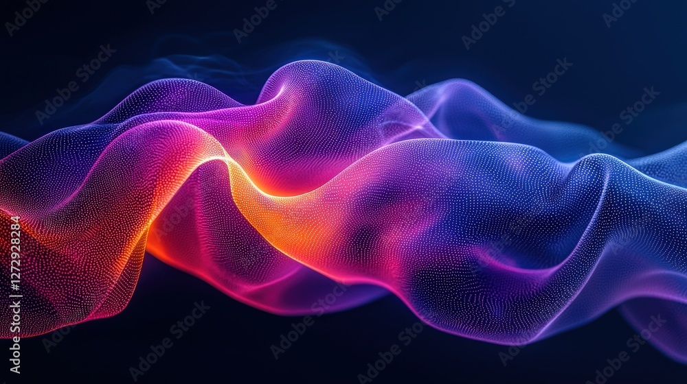 Dynamic abstract background featuring colorful waves with fluid movement and energy Dynamic abstract background featuring colorful waves with fluid movement and energy