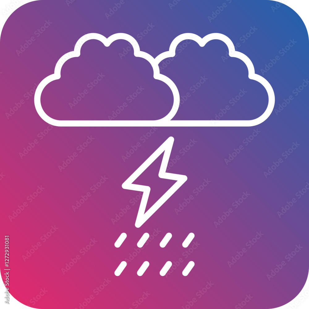 Thunder Icon Style Thunder Icon Style