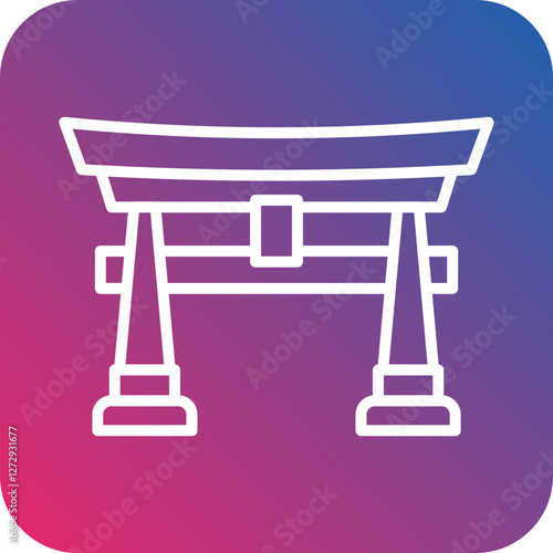Torii Gate Icon Style