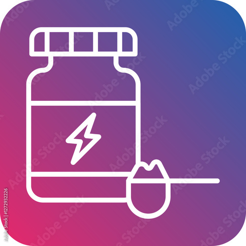 Protein Powder Icon Style