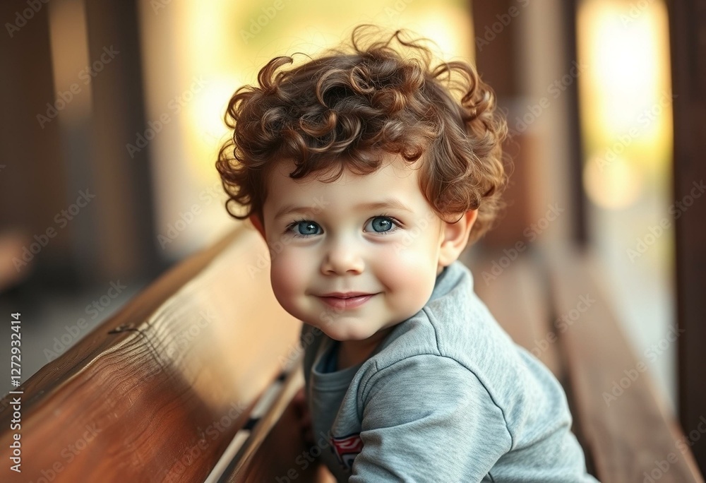 Natural light portrait of a chubby boy Natural light portrait of a chubby boy