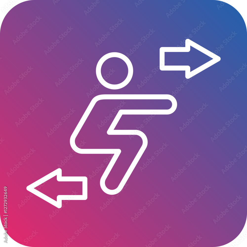 Squat Icon Style Squat Icon Style
