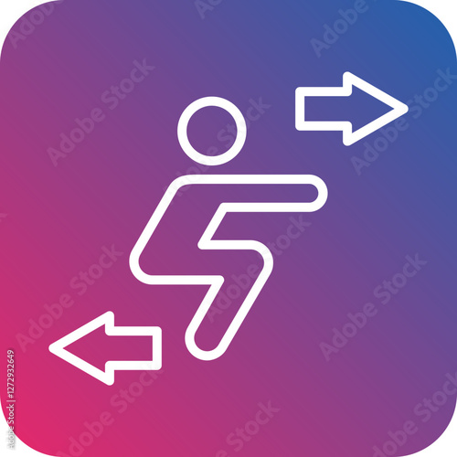 Squat Icon Style