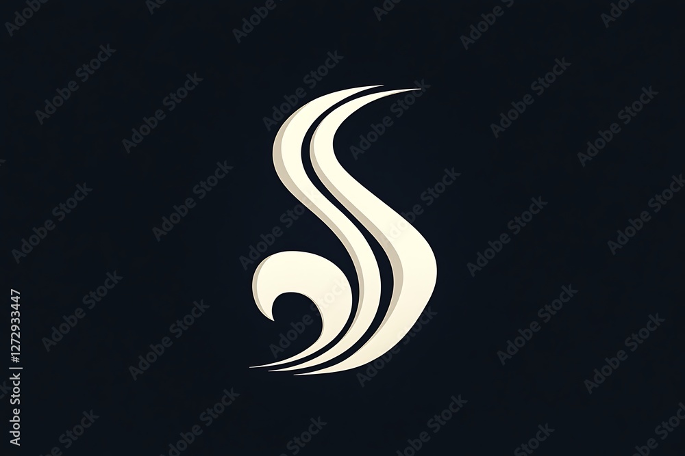 Obraz premium Minimalistic vector logo representing a SaSS application, with a modern and simple design.