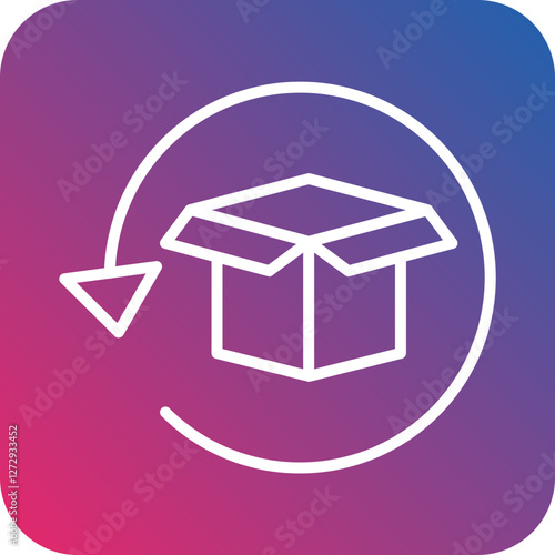Reverse Logistics Icon Style