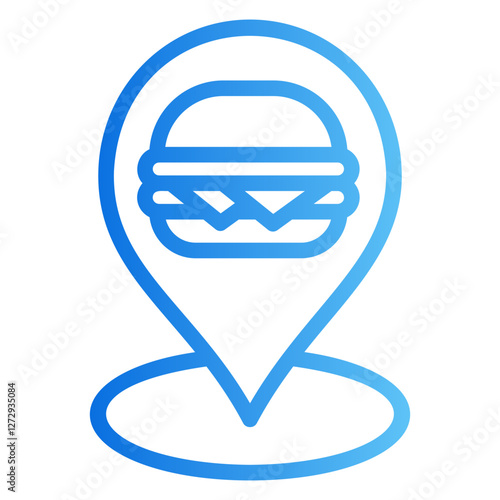 fast food Gradient icon