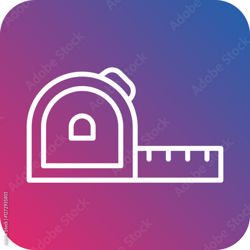 Measuring Tape Icon Style