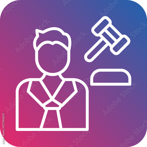 Judge Male Icon Style
