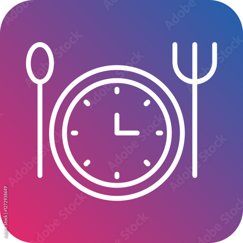 Intermittent Fasting Icon Style
