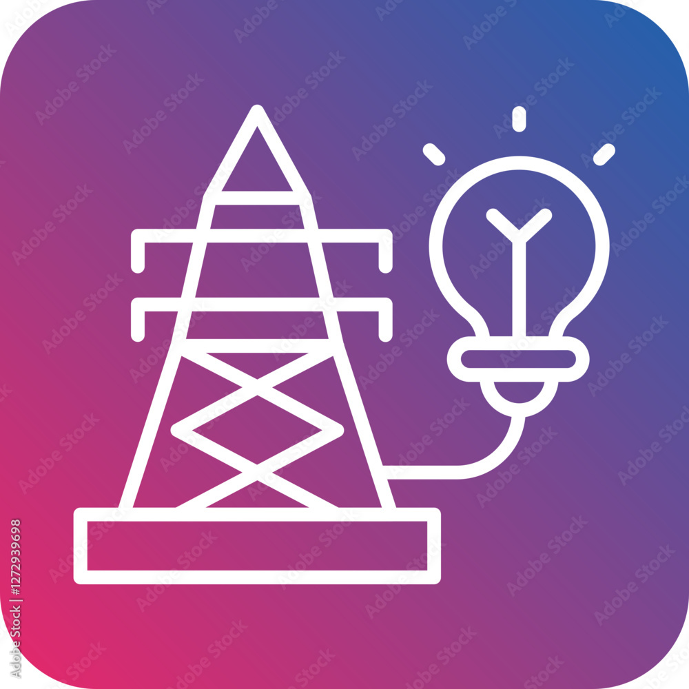 Electric Energy Icon Style Electric Energy Icon Style