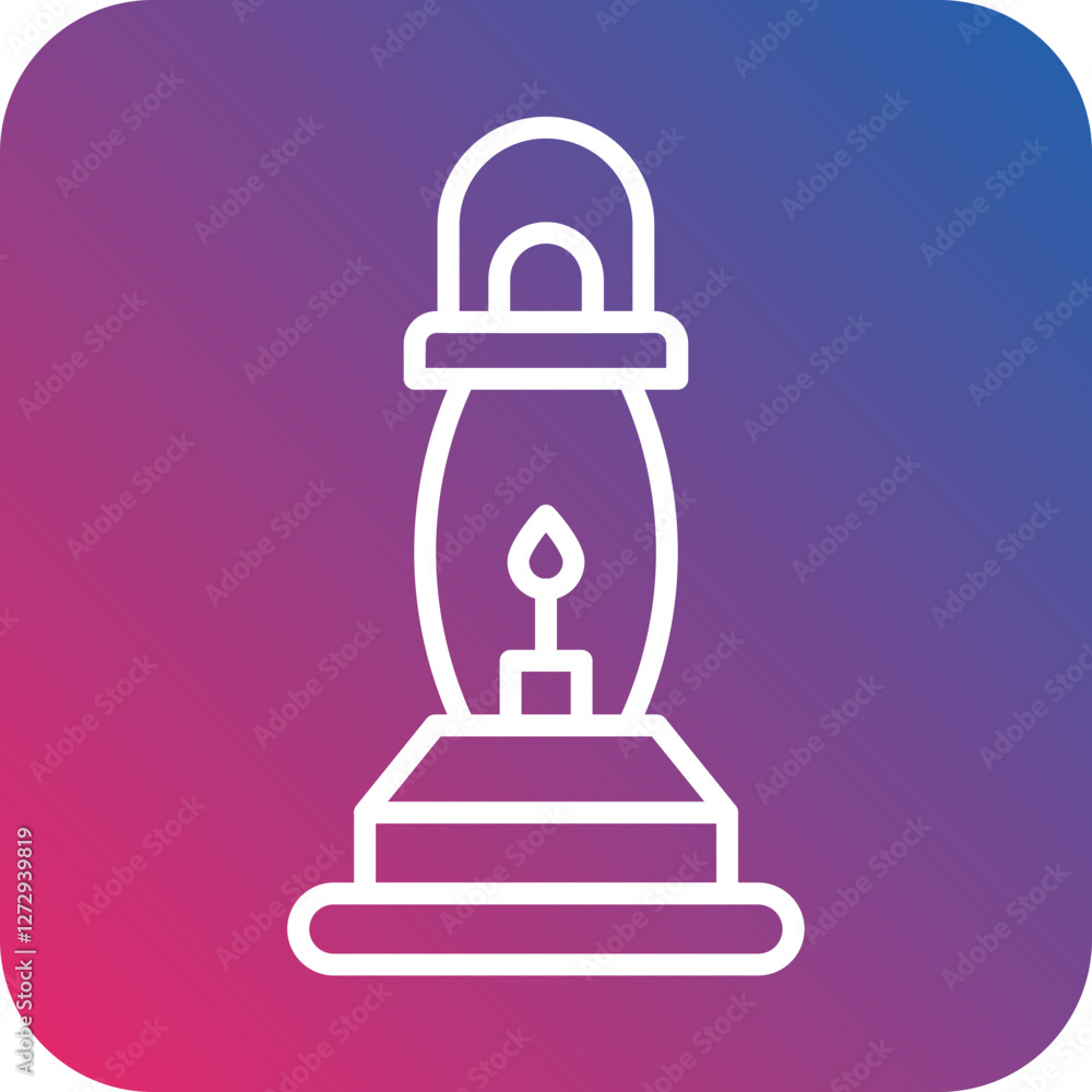 Gas Lamp Icon Style Gas Lamp Icon Style