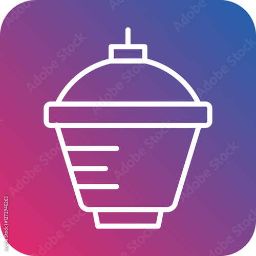Crucible And Cover Icon Style