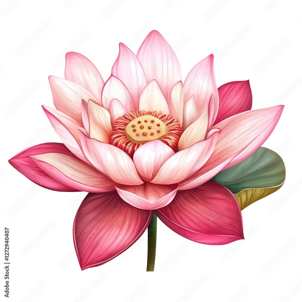 Lotus Flower isolated on white transparent background Lotus Flower isolated on white transparent background