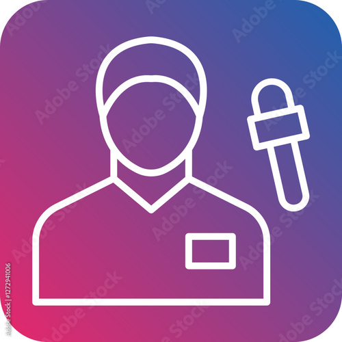 Journalist Male Icon Style