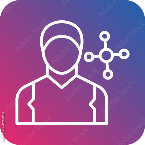 Network Specialist Male Icon Style