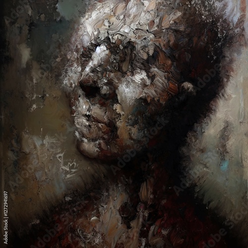 Impressionism Abstract Portraits Concept Art