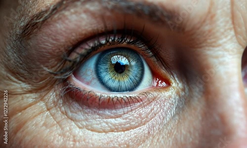 Female Eye of Elderly Woman