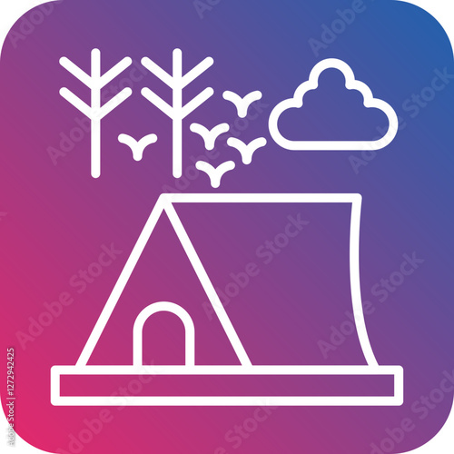 Camping Icon Style