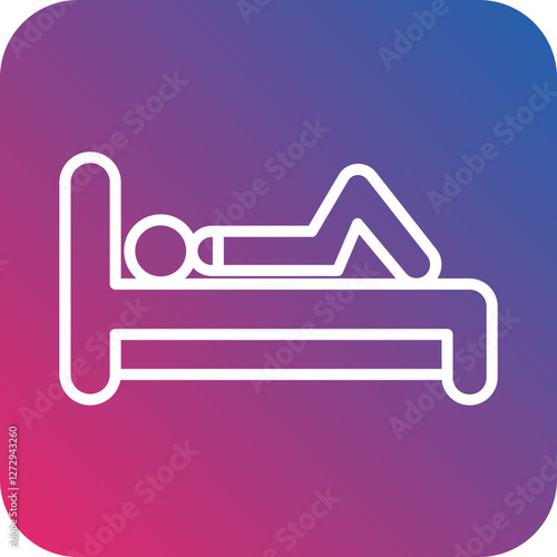 Lying Down Icon Style