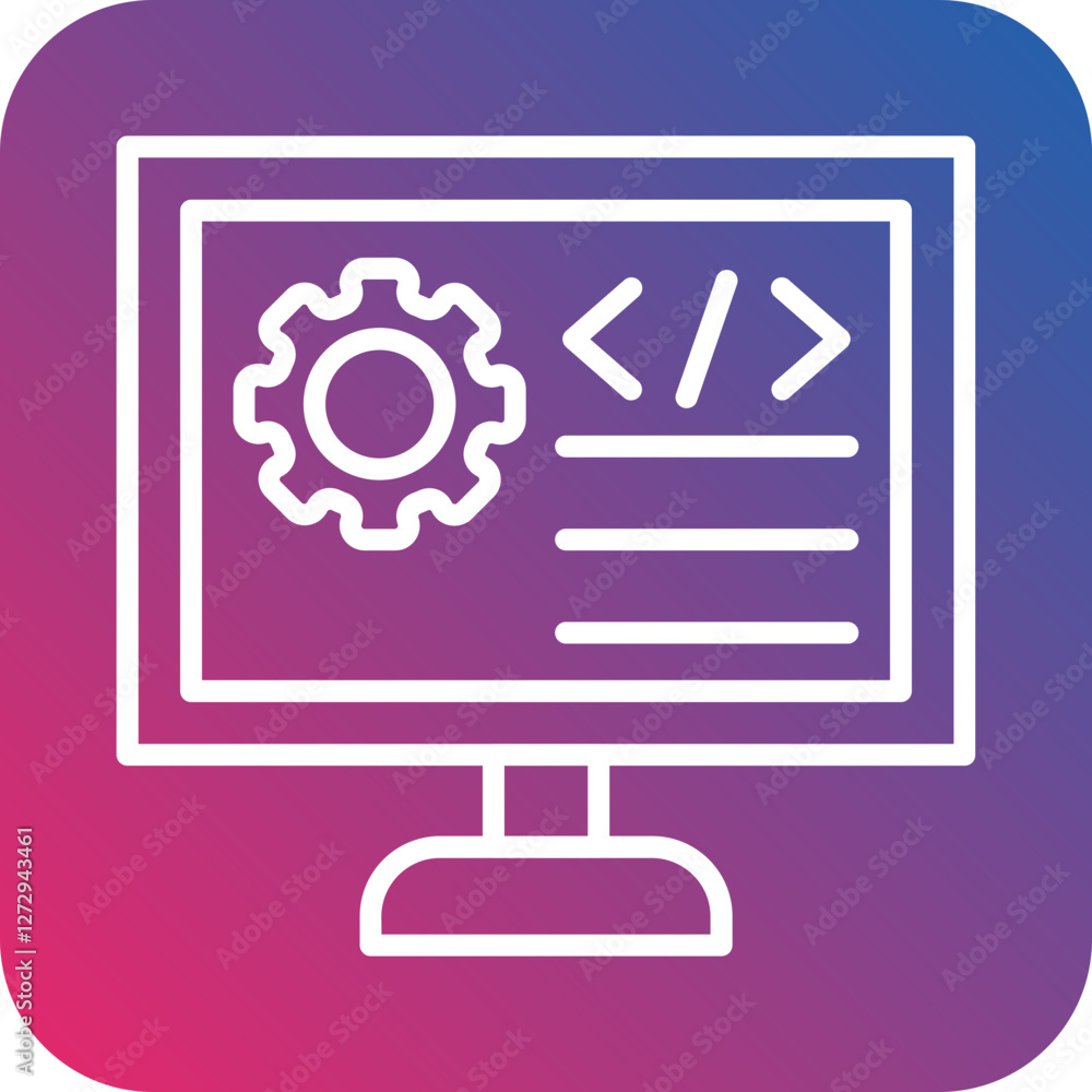 Back End Development Icon Style Back End Development Icon Style