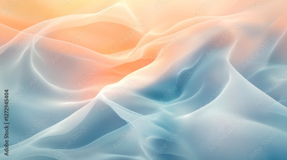 Obraz premium A dreamy abstract pattern with swirling pastel colors and soft gradients, evoking a sense of calm and tranquility.