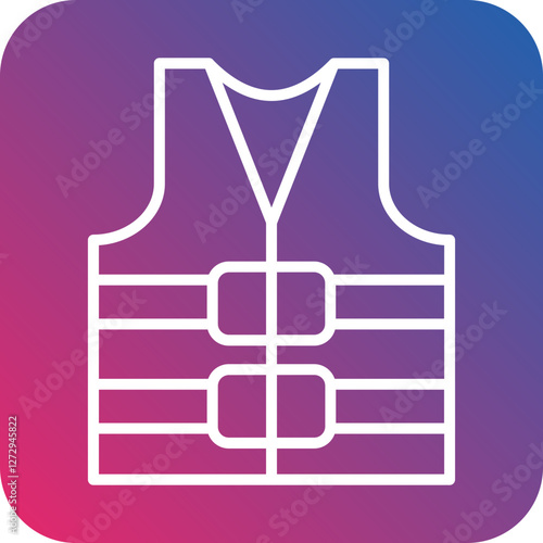 Life Vest Icon Style