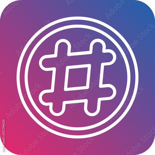 Hashtag Icon Style