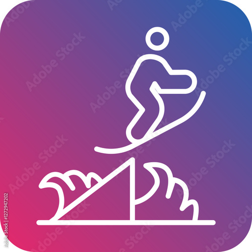 Skimboarding Icon Style