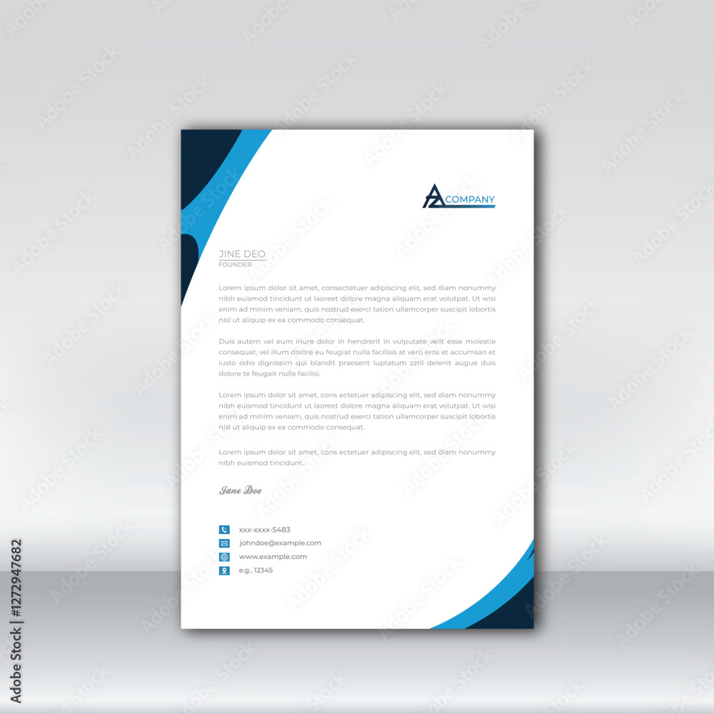 Professional Letterhead Vector Design. Elegant and Modern Templates. Professional Letterhead Vector Design. Elegant and Modern Templates.