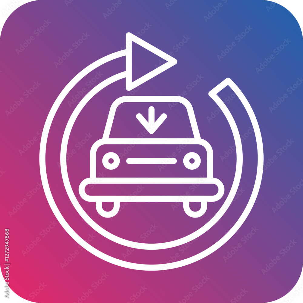 Reduce Daily Driving Icon Style Reduce Daily Driving Icon Style