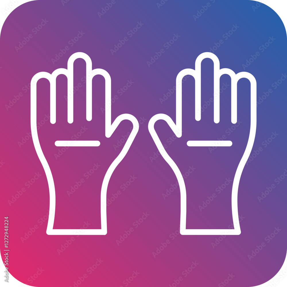 Protective Gloves Icon Style Protective Gloves Icon Style