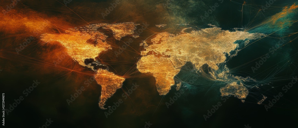 Global overview of digital world maps high fidelity aerial gigapixel animation Global overview of digital world maps high fidelity aerial gigapixel animation