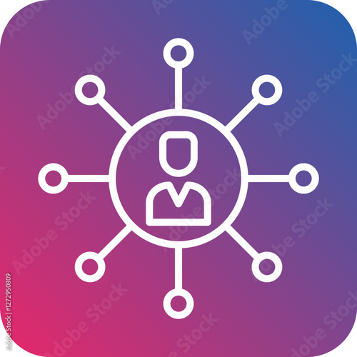 Networking with People Icon Style