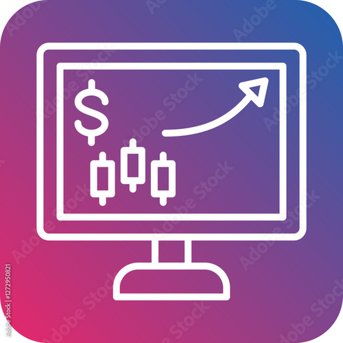 Online Trading Icon Style