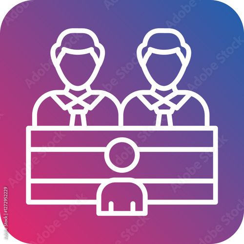 Job Interview Icon Style
