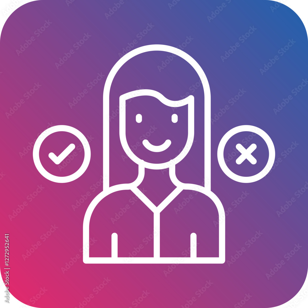 Decision Making Process Icon Style Decision Making Process Icon Style