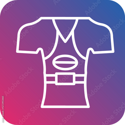 Rugby Armor Icon Style