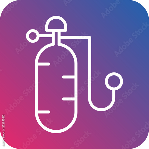 Oxygen Tank Icon Style