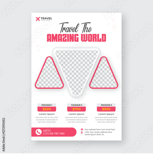 Creative Travel Tourism Flyer Design